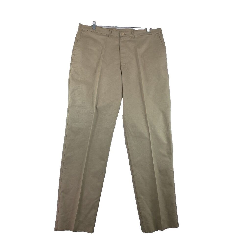 Edwards Men's Chino Flat Front Pants Style #2570-05 Size 42 Unhemmed Length NWT